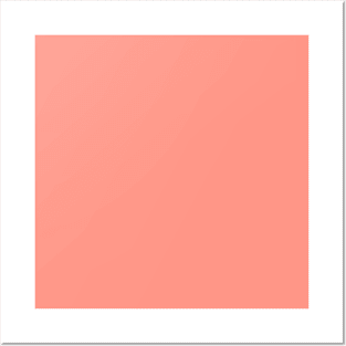 Desert Flower: Plain peach, light orange pink, just color Posters and Art